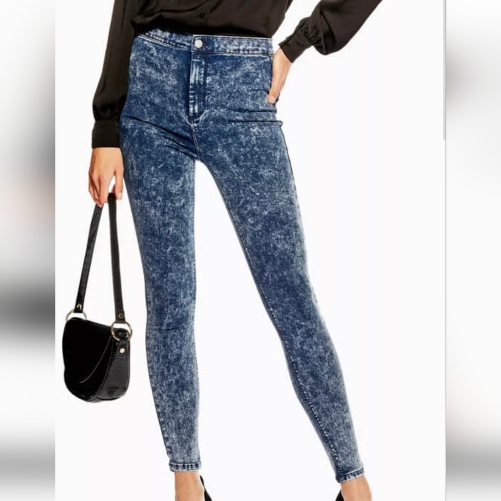 Topshop Joni acid wash denim size 26